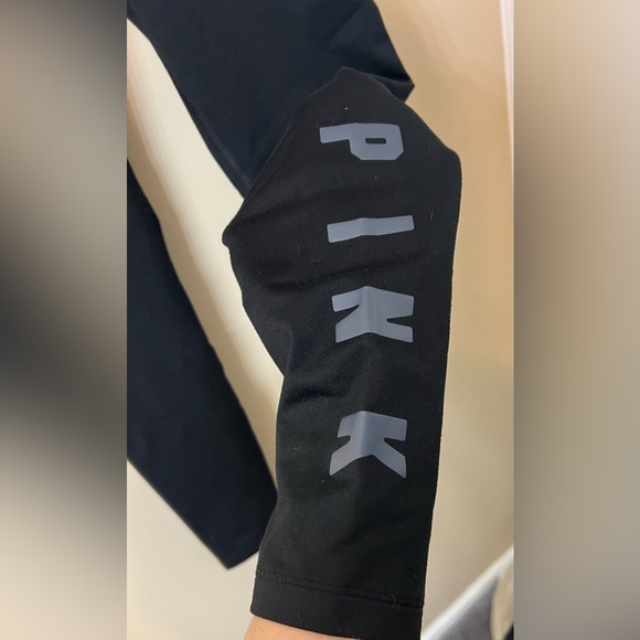 PINK Victoria's Secret Cozy Black Fleece Lined Leggings - Picture 3 of 4